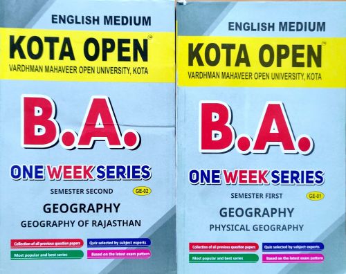 KOTA OPEN VMOU BA One Week Series GEOGRAPHY GE 01,02