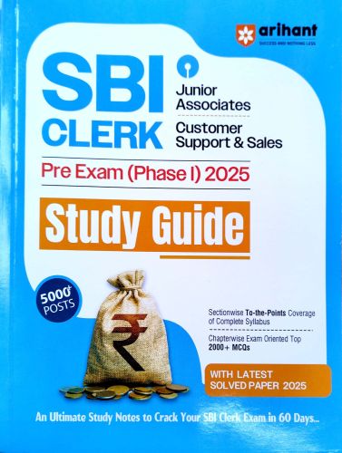 arihant SBI CLERK Pre Exam Study Guide