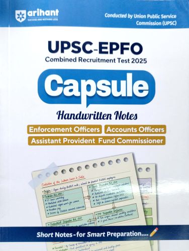 arihant UPSC EPFO Capsule Handwritten Notes