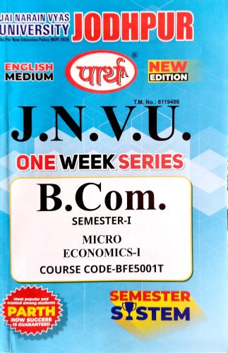 पार्थ JNVU BCOM SEM I MICRO ECONOMICS I
