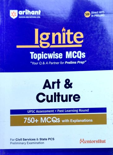 arihant Ignite Topicwise  MCQ Art & Culture
