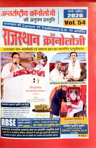 राजस्थान  क्रोनोलॉजी Vol 54