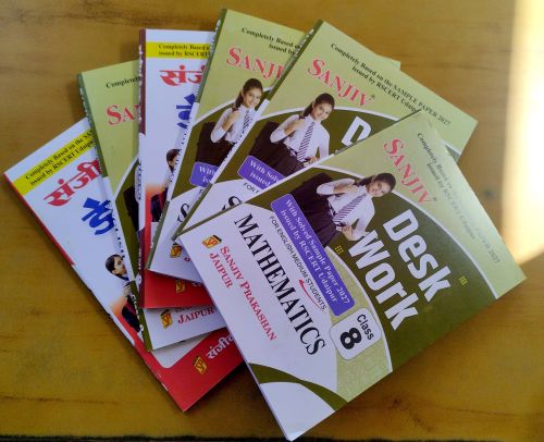 SANJIV DESK WORK CLASS 8 ( set of 6 books)